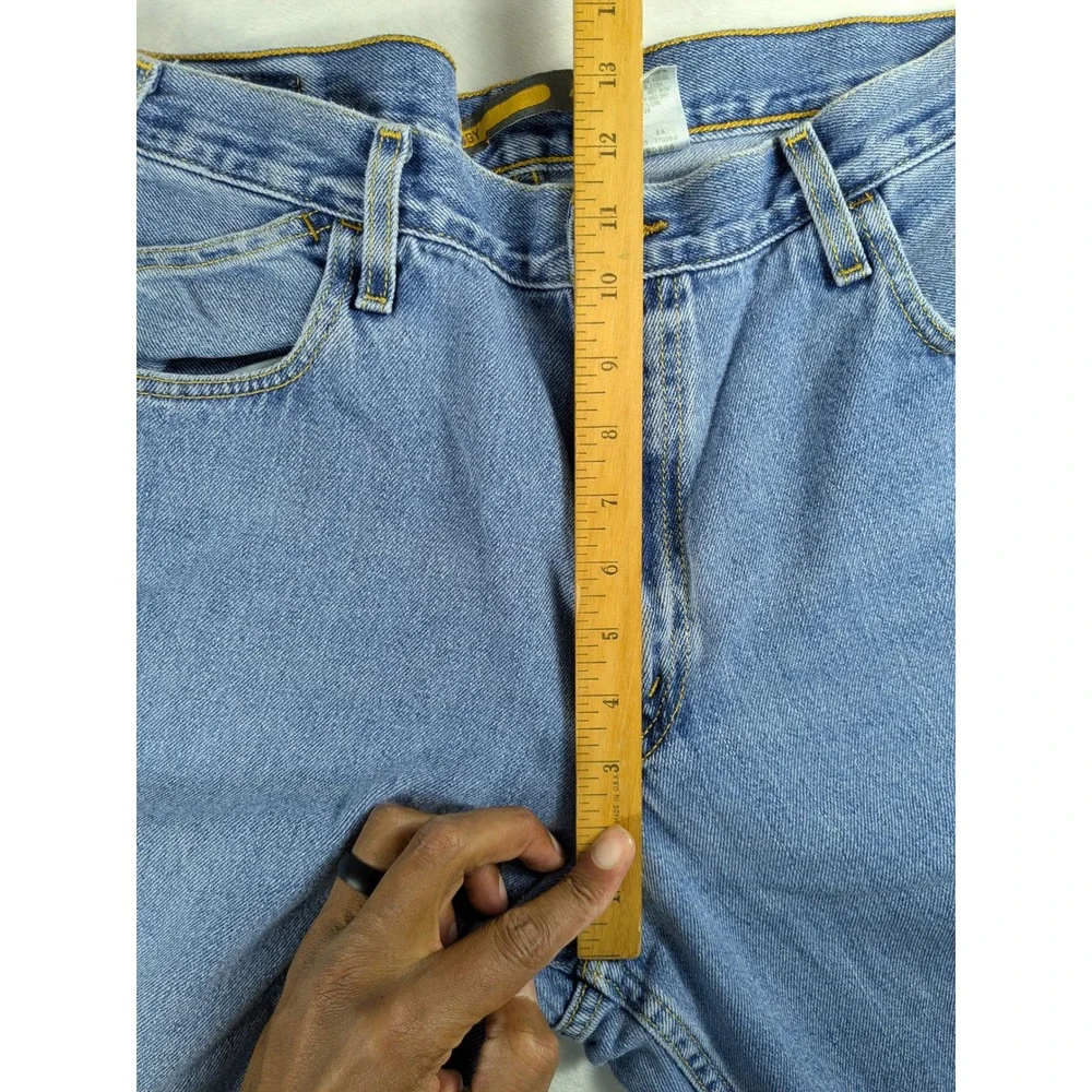 Vintage Silver Tab Baggy Jeans Y2K Mens Fits 34x27 Light Wash Denim Levi Strauss